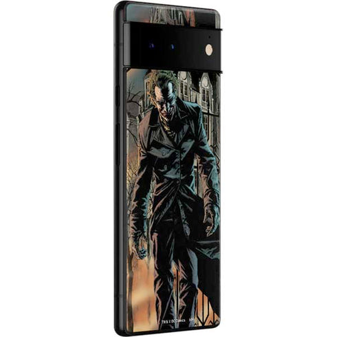 DC Comics The Joker Walking Dark Grounds Comic Art By Lee Bermejo Google Pixel 6 Pro Skin